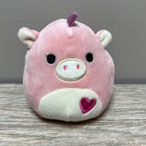Squishmallows 5” Egg Pink Unicorn Pig Limited Edition Heart 11/2018